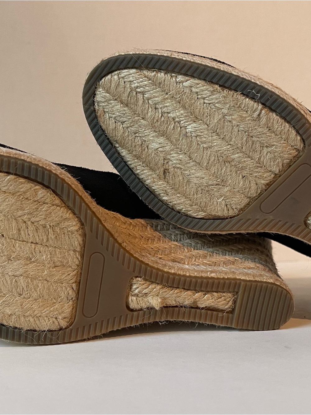 Charles By Charles David Black Suede‎ Espadrille Wedge - Picture 5 of 9